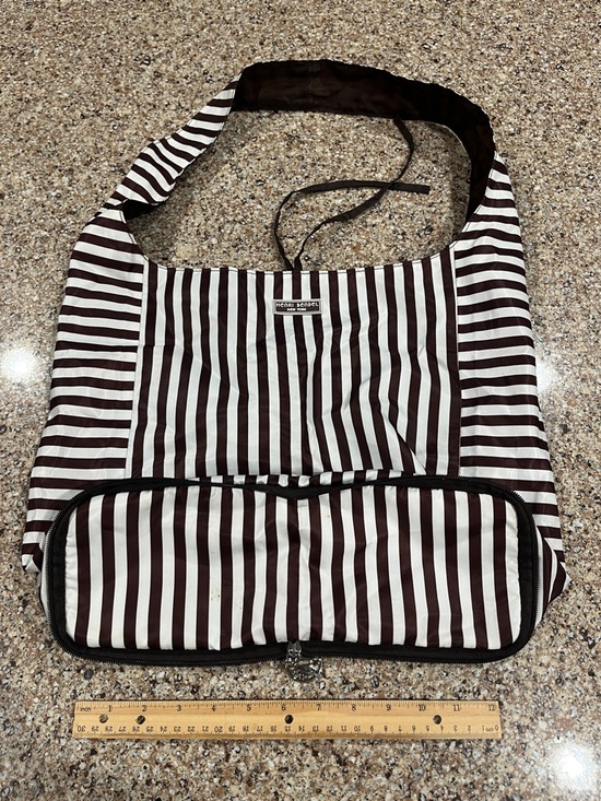 henri bendel Handbags - Henri Bendel Striped Brown & White Women’s Shoulder Bag
